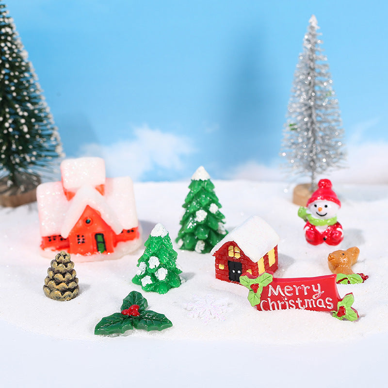 Bulk 17 Pcs Christmas Miniature Mini Resin Dollhouse Ornaments Wholesale