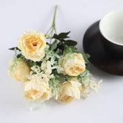 1 Bush 12 Inch Artificial Flowers Peony Bouquet - Artificialmerch