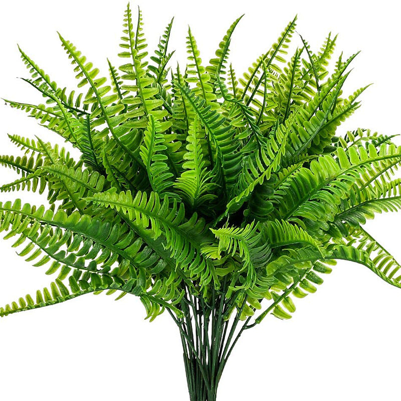 Clearance Bulk 8 Bundles Boston Ferns Artificial Fall Plants for Outdoors Fall Decorations Wholesale