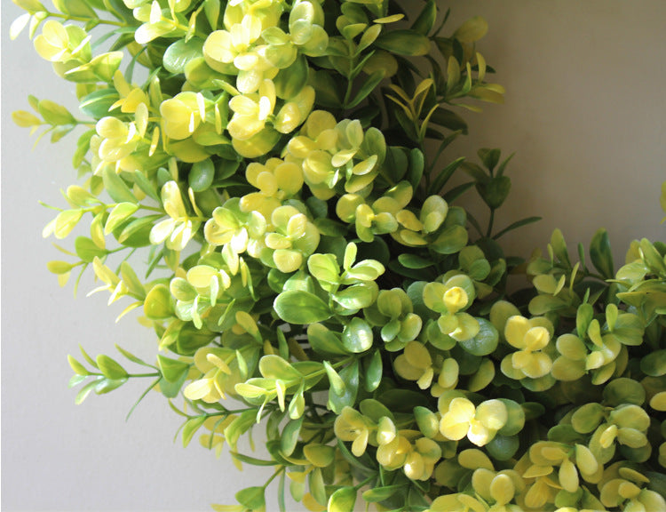 Bulk 18" Artificial Boxwood Wreath UV Resistant for Front Door Wholesale