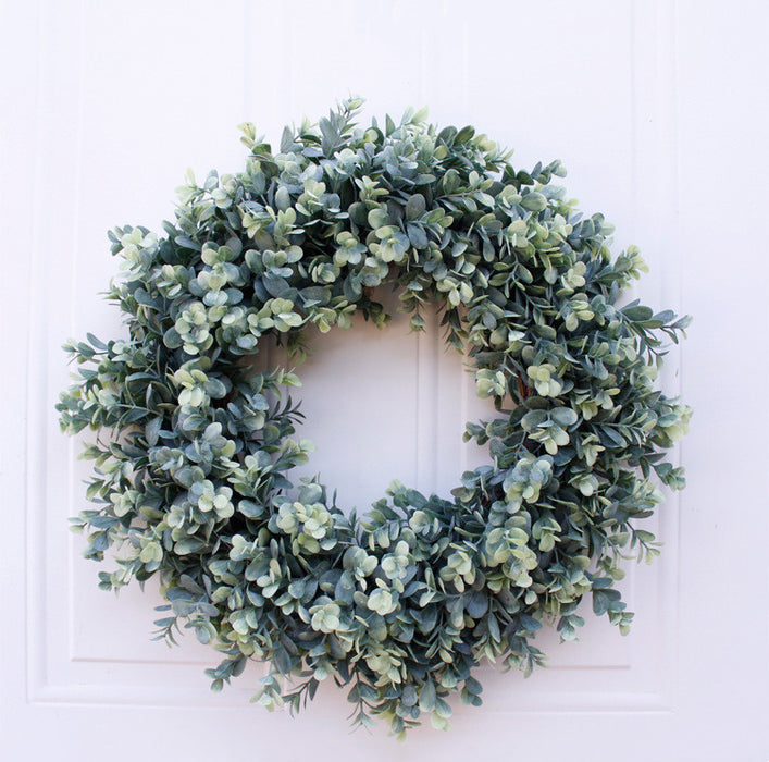 Bulk 18" Artificial Boxwood Wreath UV Resistant for Front Door Wholesale