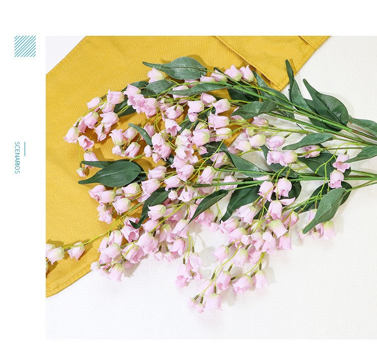 Bulk 39" Lily of The Valley Hanging Orchid Long Stem Silk Flowers Artificial Wholesale