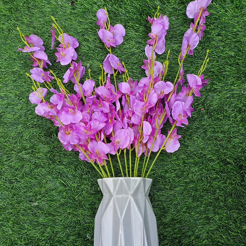 1 Branch Artificial Flowers Dancing Lady Orchids - Artificialmerch