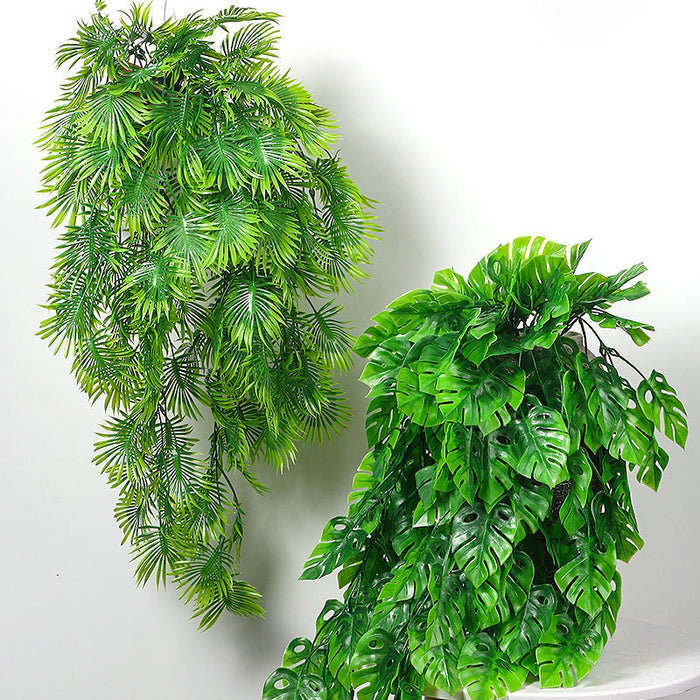 Bulk 2.6FT Hanging Greenery Plants Artificial Palm Ferns Tropical Leaves Garland Hanging Wholesale