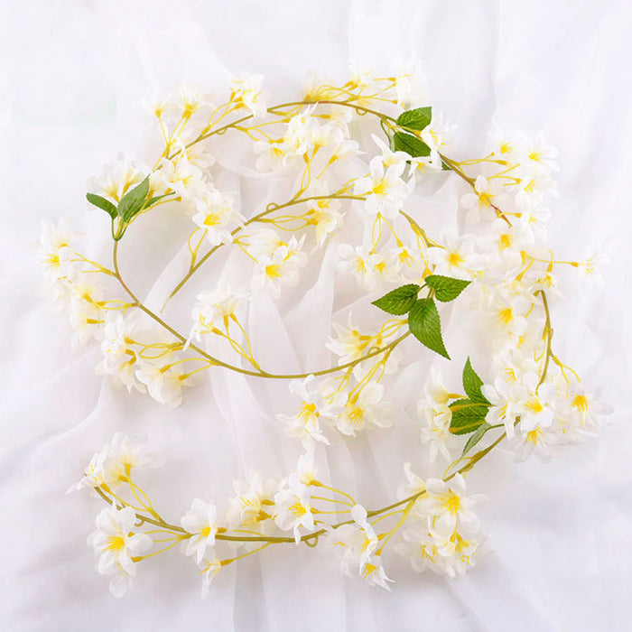 Bulk 70 "primavera colgante flor vides guirnalda jazmín flores de seda al por mayor
