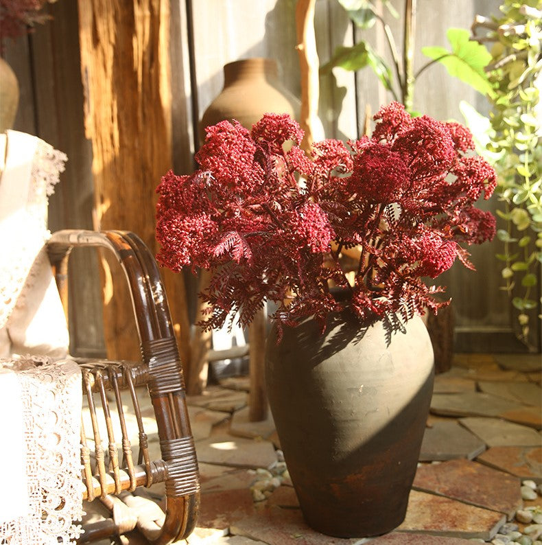 Fleurs artificielles en tige de pissenlit floquée en vrac de 27 pouces en gros 