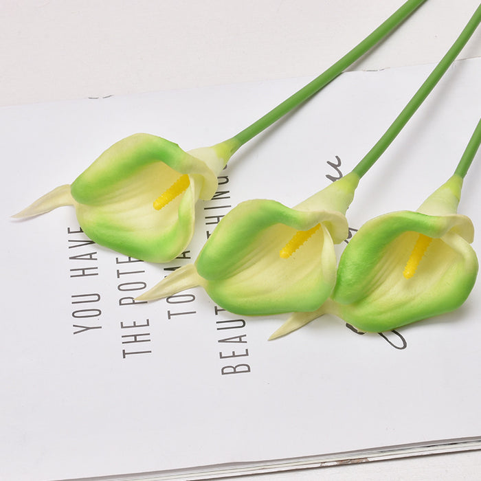 A granel 13 "20 piezas Calla Lily Bouquet flores artificiales al por mayor 