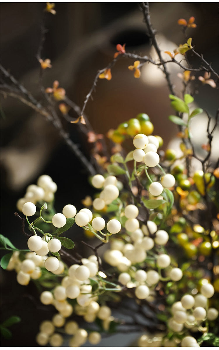 Branches de baies artificielles en vrac de 27 pouces pour arrangements floraux de Noël en gros