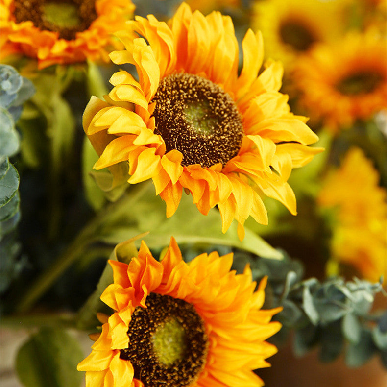 Bulk 23" Sunflower Stems Silk Flowers Ideal Table Centerpieces Wholesale