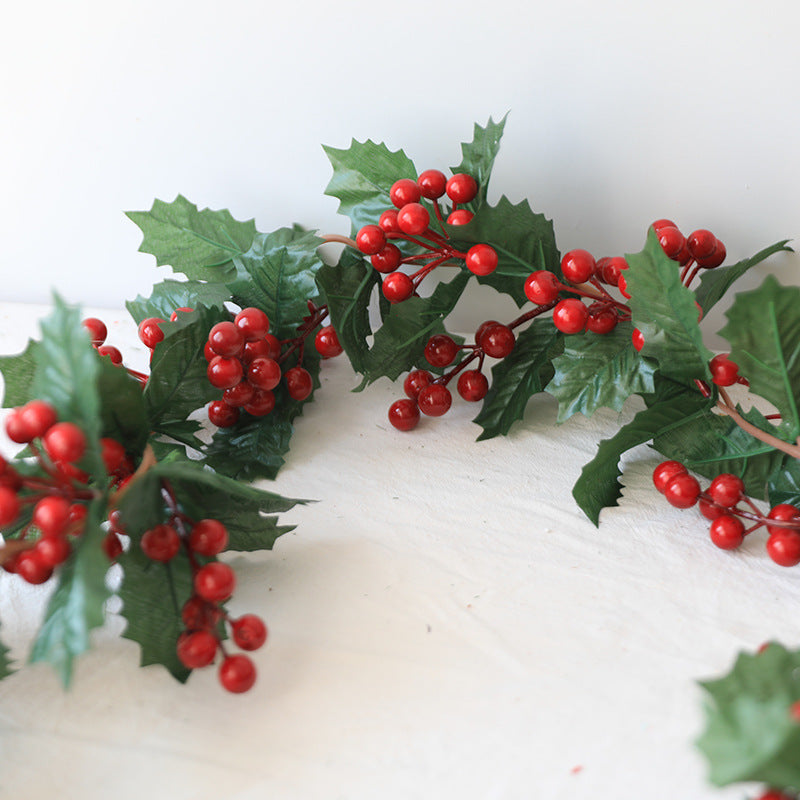 Bulk 70" Christmas Berry Rattan Garlands String Wholesale