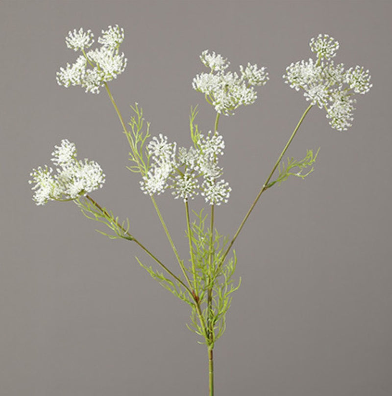 Bulk 32" Wild Carrot Flowers Faux Queen Anne's Lace Spray Stems Floral Artificial Wholesale
