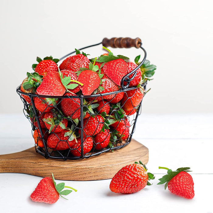 Bulk 30 Pieces Artificial Strawberries Lifelike Simulation Realistic Strawberry Wholesale