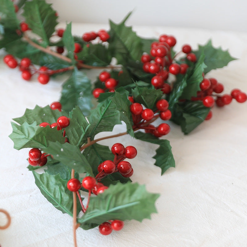 Bulk 70" Christmas Berry Rattan Garlands String Wholesale