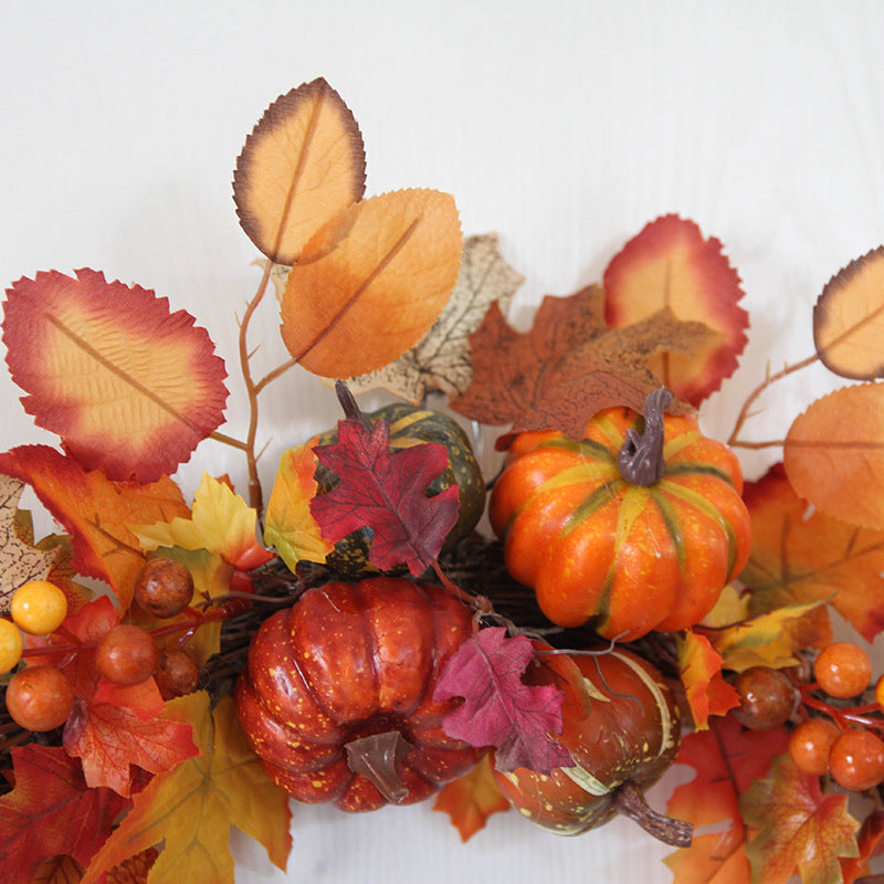 Harvest Pumpkin And Berries Large Wreaths  24 Inch