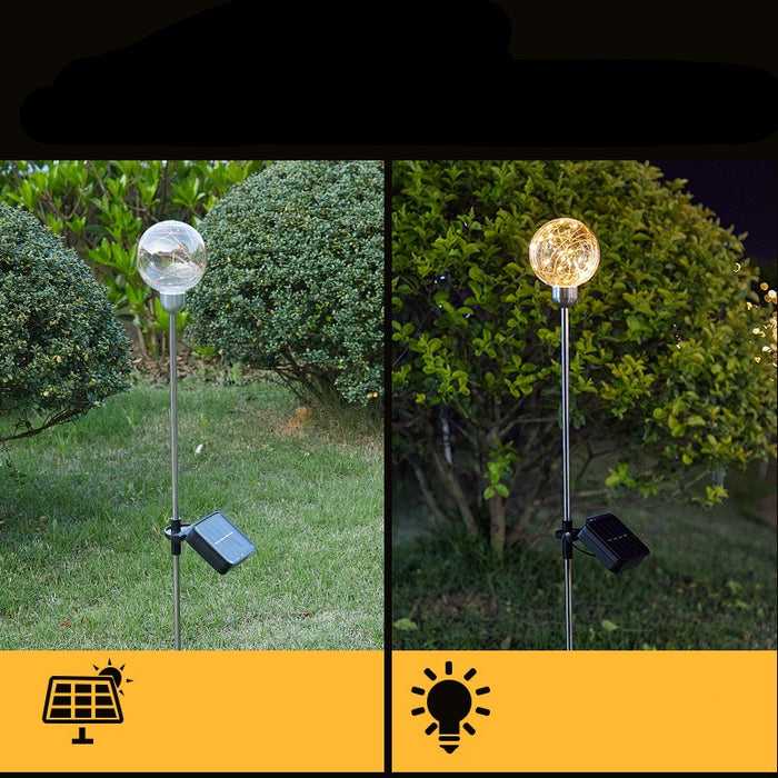 Bulk Round Ball LED Solar Energy Inserted Lamp Garden Decoration Wholesale