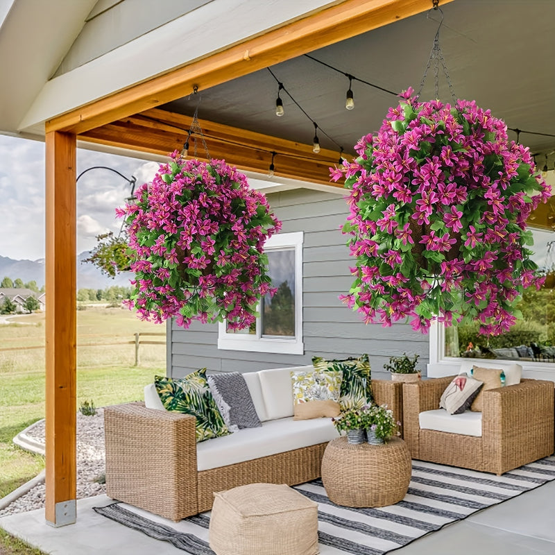 Bulk Artificial Hanging Spring Flowers Garland UV Resistant For Patio Garden Courtyard Wholesale