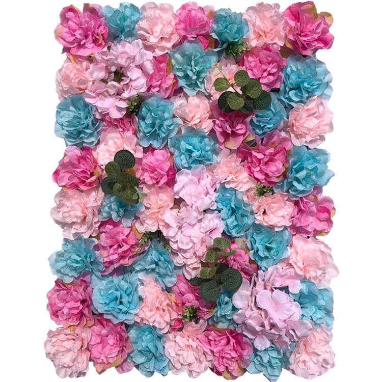 Bulk 4 Panels Artificial Flowers Backdrop Mixed Floral Wall Mat UV Protected Wholesale