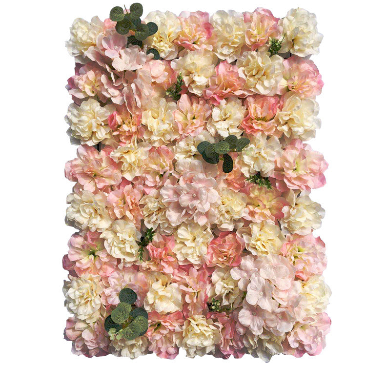 Bulk 4 Panels Artificial Flowers Backdrop Mixed Floral Wall Mat UV Protected Wholesale