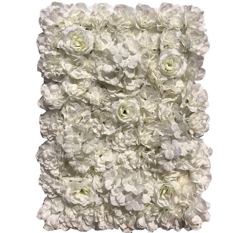 Lot de 12 fleurs artificielles en vrac, hortensia, pivoine, rose, tapis mural, toile de fond, protection UV, décoration de mariage, vente en gros 