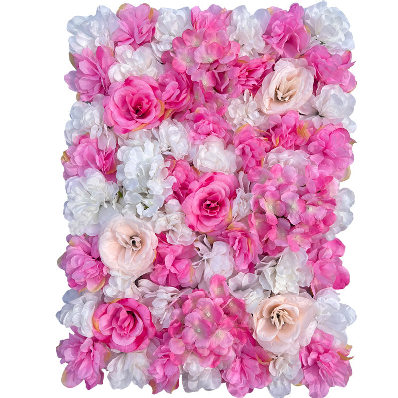 Lot de 12 fleurs artificielles en vrac, hortensia, pivoine, rose, tapis mural, toile de fond, protection UV, décoration de mariage, vente en gros 