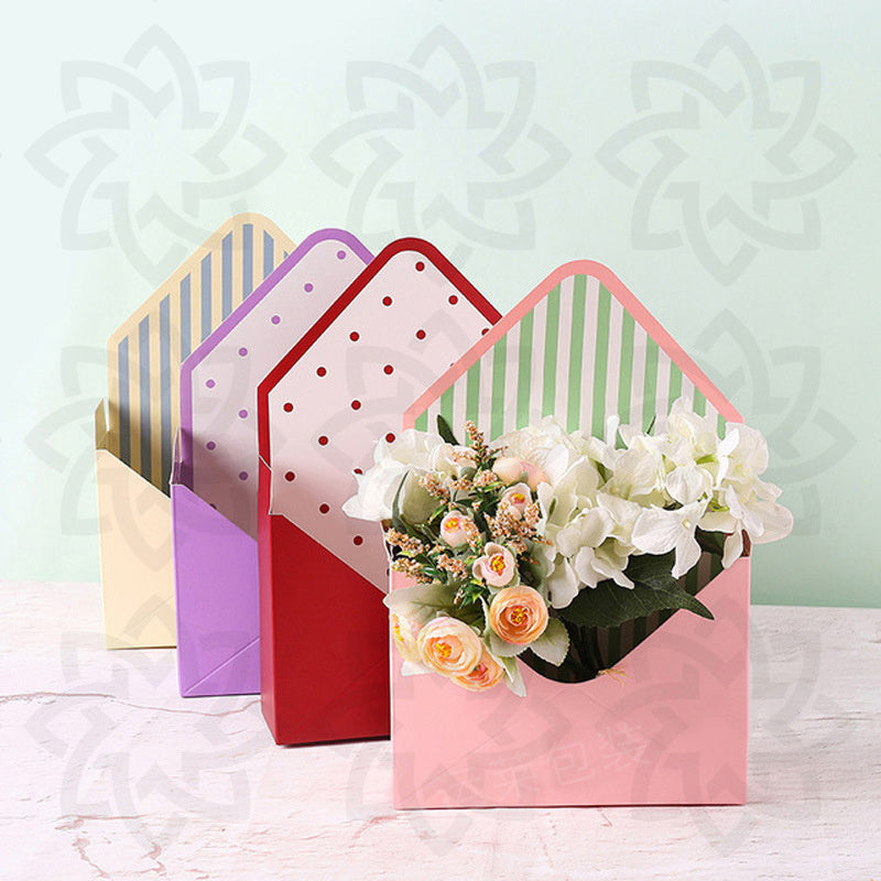 Bulk 4 Sets Gift Flower Envelope Box with Floral Foam Blocks Wholesale