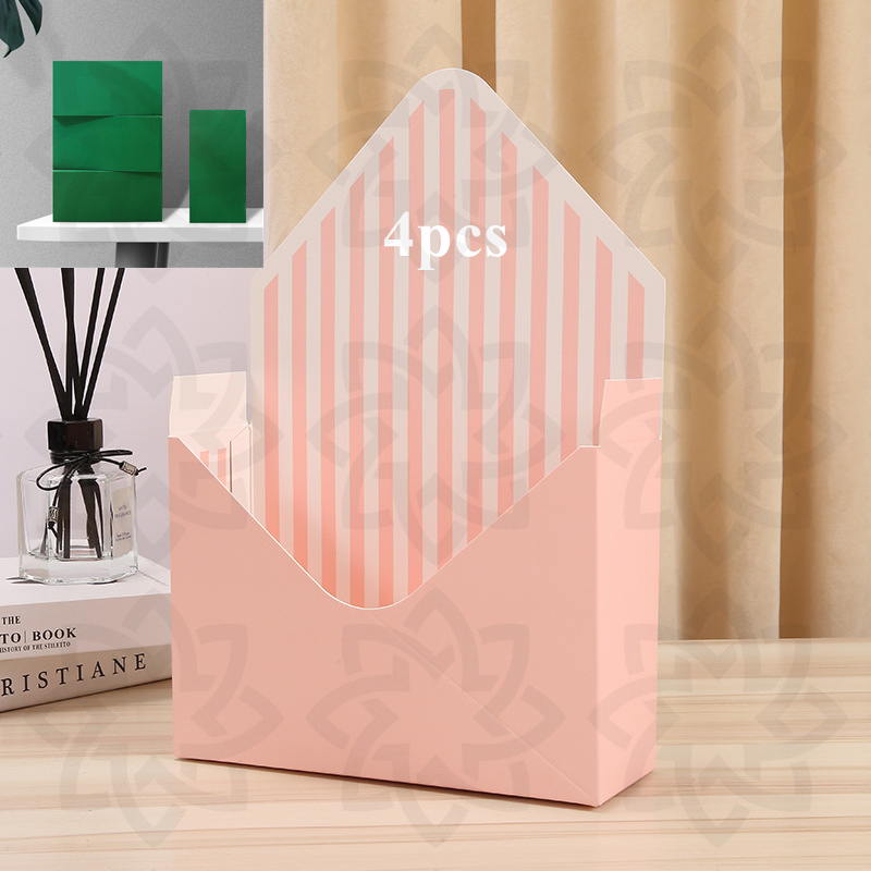 Bulk 4 Sets Gift Flower Envelope Box with Floral Foam Blocks Wholesale