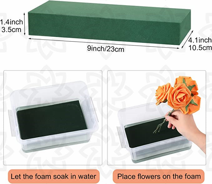 Bulk 4 Sets Gift Flower Envelope Box with Floral Foam Blocks Wholesale