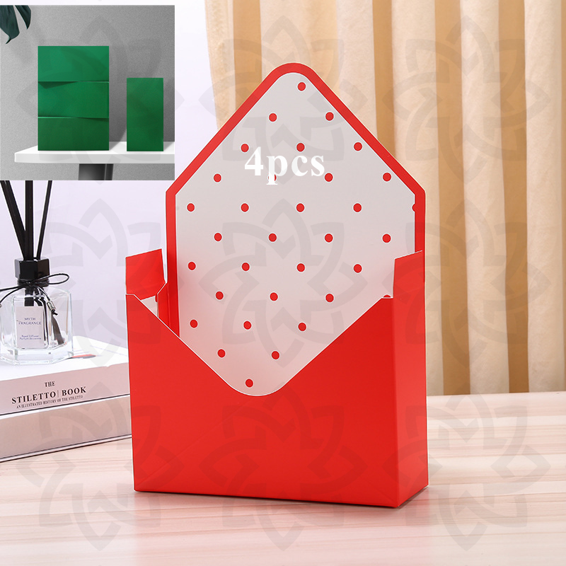 Bulk 4 Sets Gift Flower Envelope Box with Floral Foam Blocks Wholesale