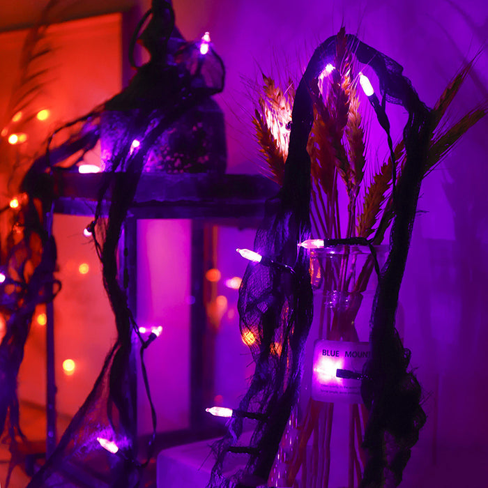 Bulk Halloween Ghost Festival Araña LED Luz Imitación Rama Bombilla 11.5 Pies Venta al por mayor