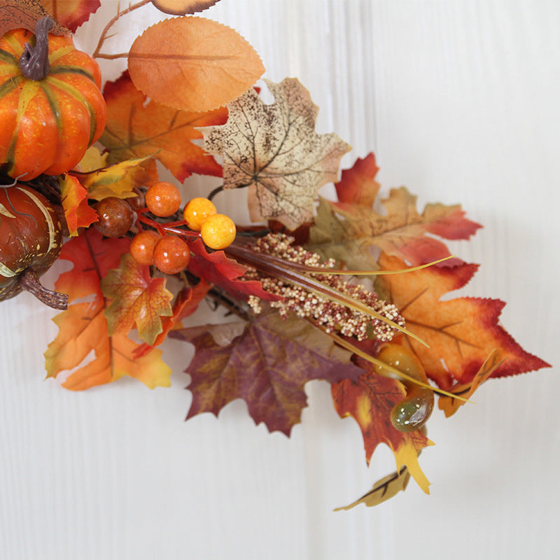 Harvest Pumpkin And Berries Large Wreaths  24 Inch