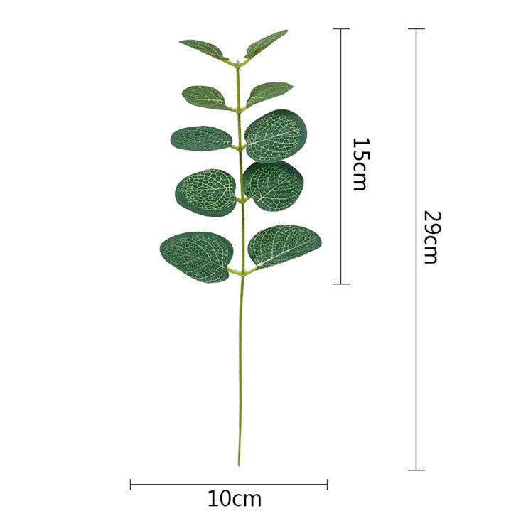 Lot de 50 tiges de feuilles d'eucalyptus artificielles en gros