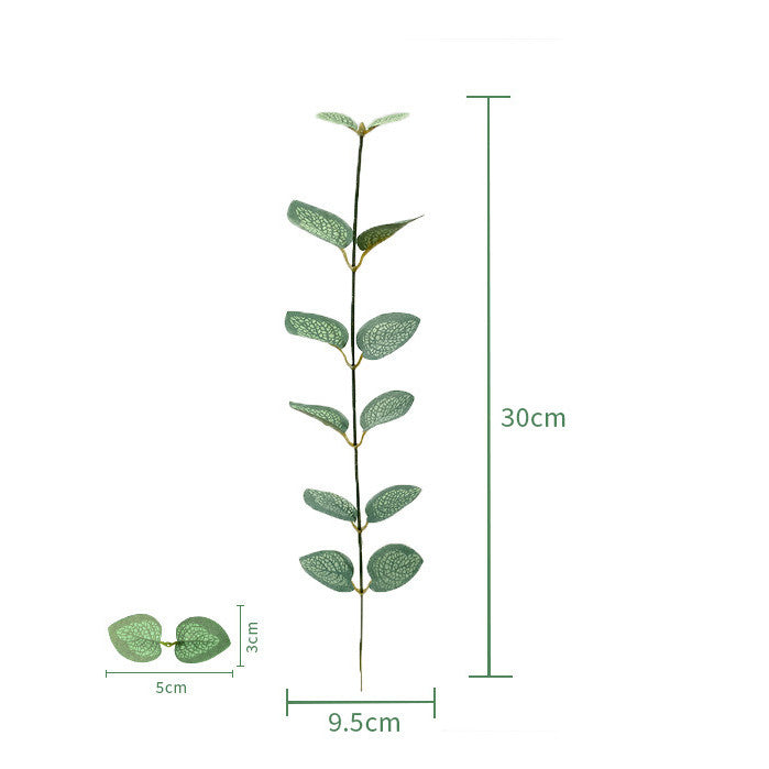 50 Pcs Artificial Eucalyptus Leaves Stems Bulk
