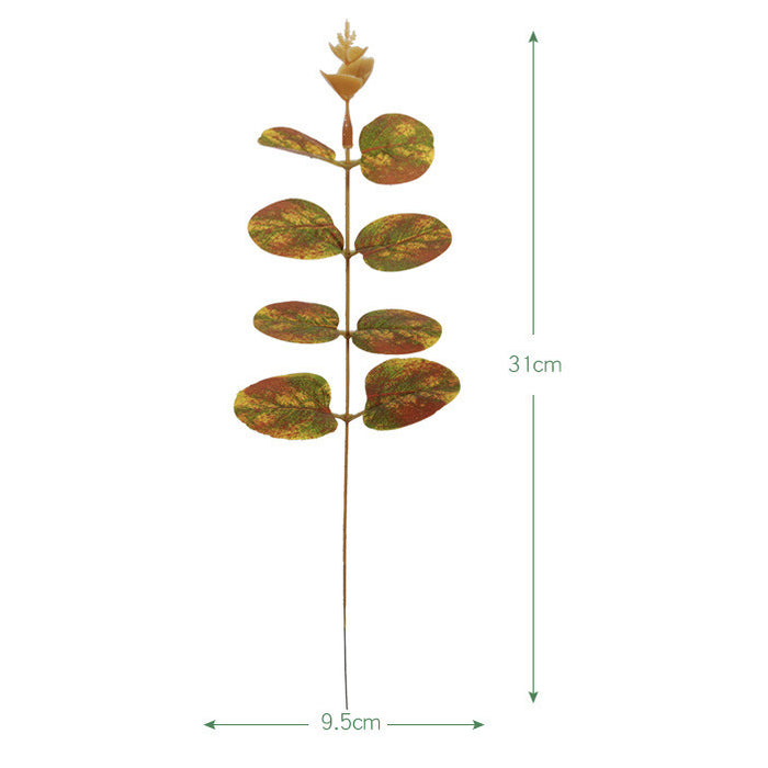 50 piezas de tallos de hojas de eucalipto artificiales a granel
