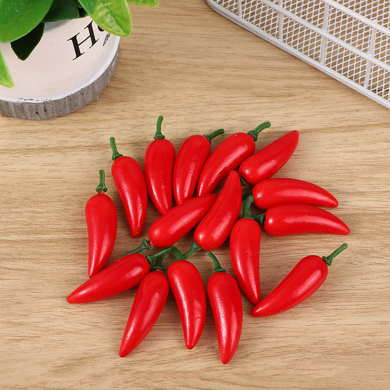 Lot de 50 mini piments artificiels de 2,3 pouces en gros 