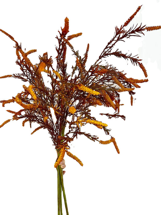 Venta al por mayor Flor de Salvia artificial con follaje Faux Sage Stem Rustic Wildflower Stem 35 pulgadas 