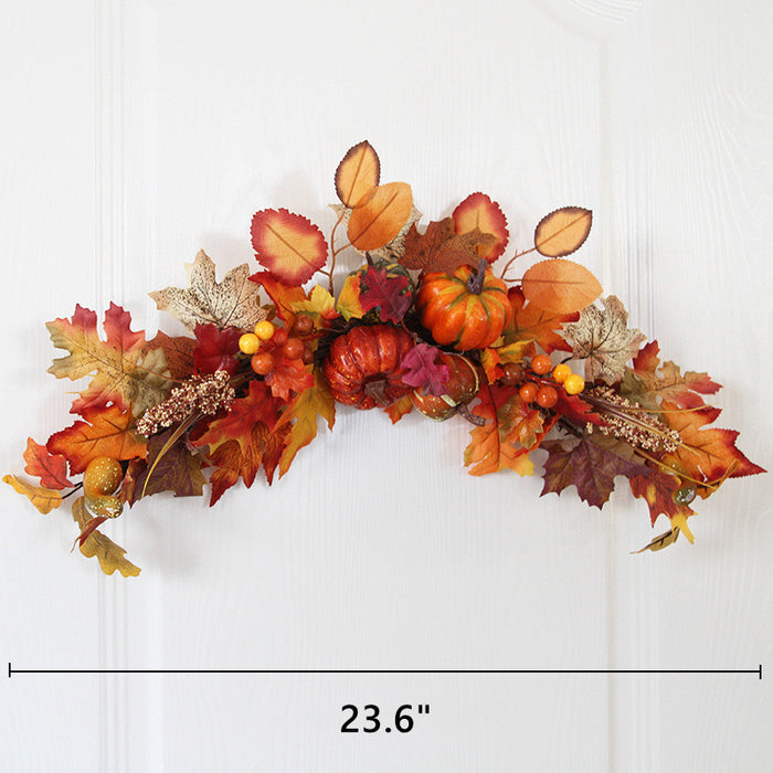 Harvest Pumpkin And Berries Large Wreaths  24 Inch