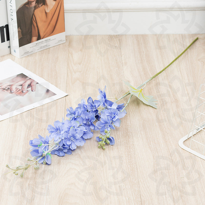 Tiges de delphinium artificielles en vrac de 33 pouces, fleur en soie de pied d'alouette en gros 
