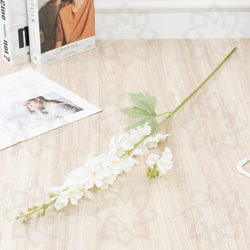 Tiges de delphinium artificielles en vrac de 33 pouces, fleur en soie de pied d'alouette en gros 