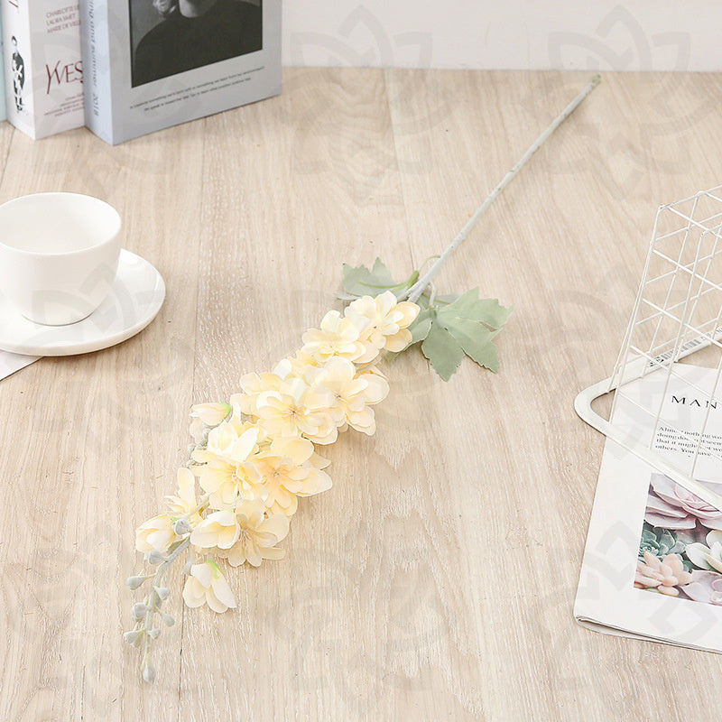 Tiges de delphinium artificielles en vrac de 33 pouces, fleur en soie de pied d'alouette en gros 