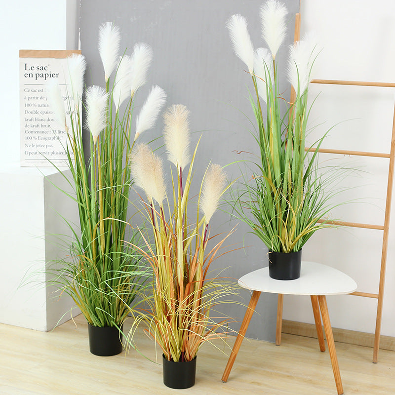 Bulk 64" 7 Styles Artificial Pampas Plant in Vase Wholesale