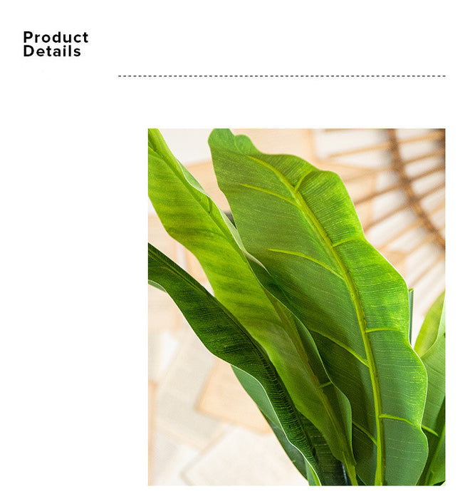 Planta de hojas tropicales de árbol de plátano artificial de 6 pies a granel para decoración al por mayor 