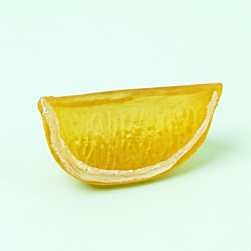 Lot de 10 tranches de fruits artificiels en vrac, simulation de fruits réalistes, décoration en gros 