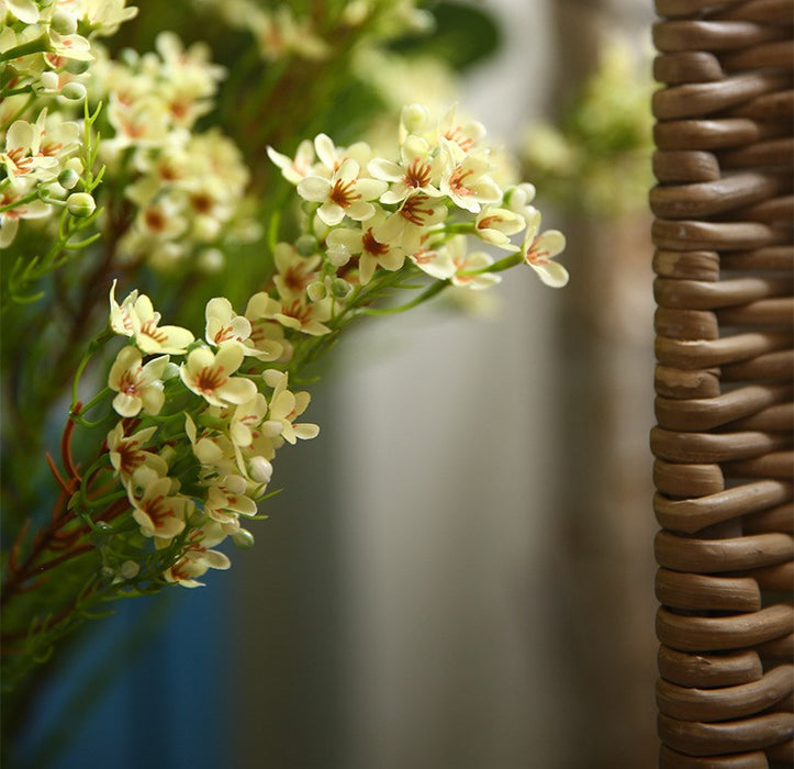 A granel, 31 ", tallo de flor de cera, Chamelaucium Uncinatum, flores artificiales, venta al por mayor 