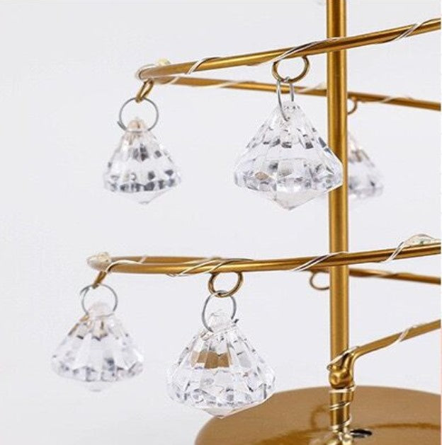 Lampe de table en cristal pour sapin de Noël en vrac, décoration de la maison, vente en gros 