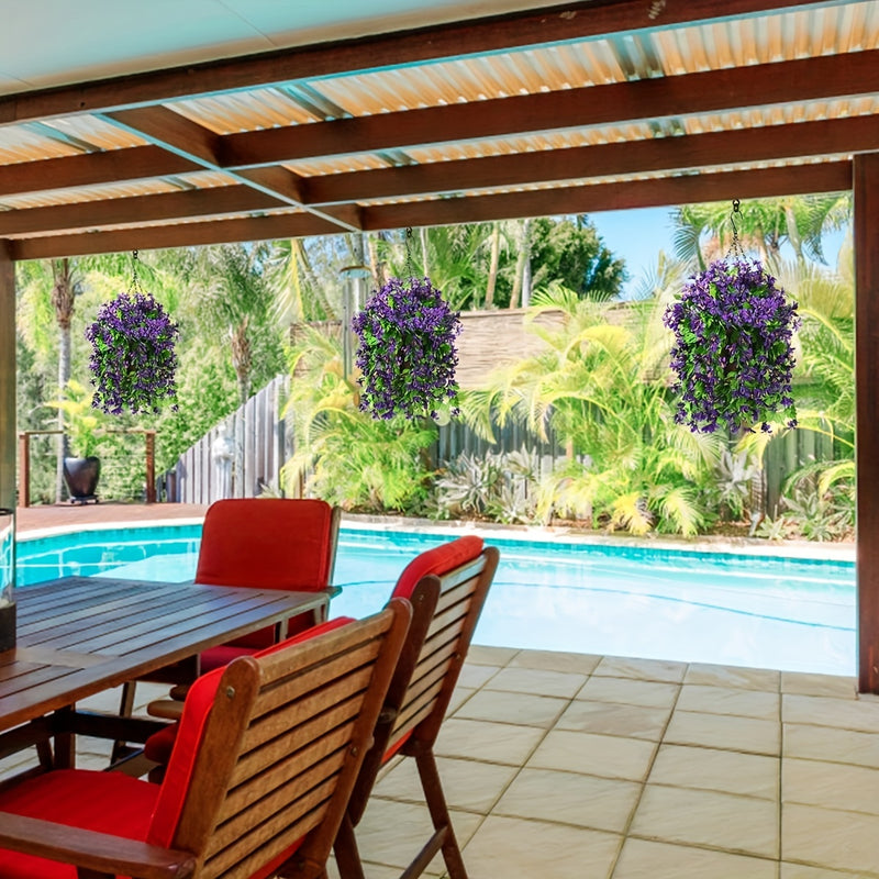 Bulk Artificial Hanging Spring Flowers Garland UV Resistant For Patio Garden Courtyard Wholesale