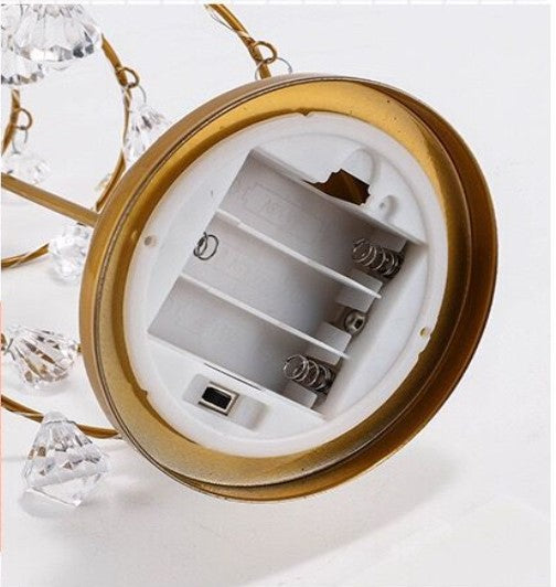 Lampe de table en cristal pour sapin de Noël en vrac, décoration de la maison, vente en gros 