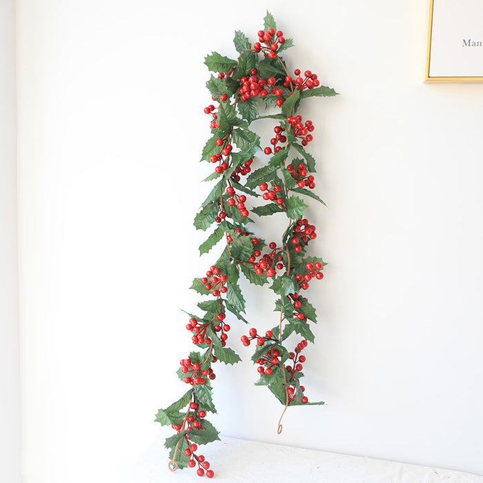 Bulk 70" Christmas Berry Rattan Garlands String Wholesale