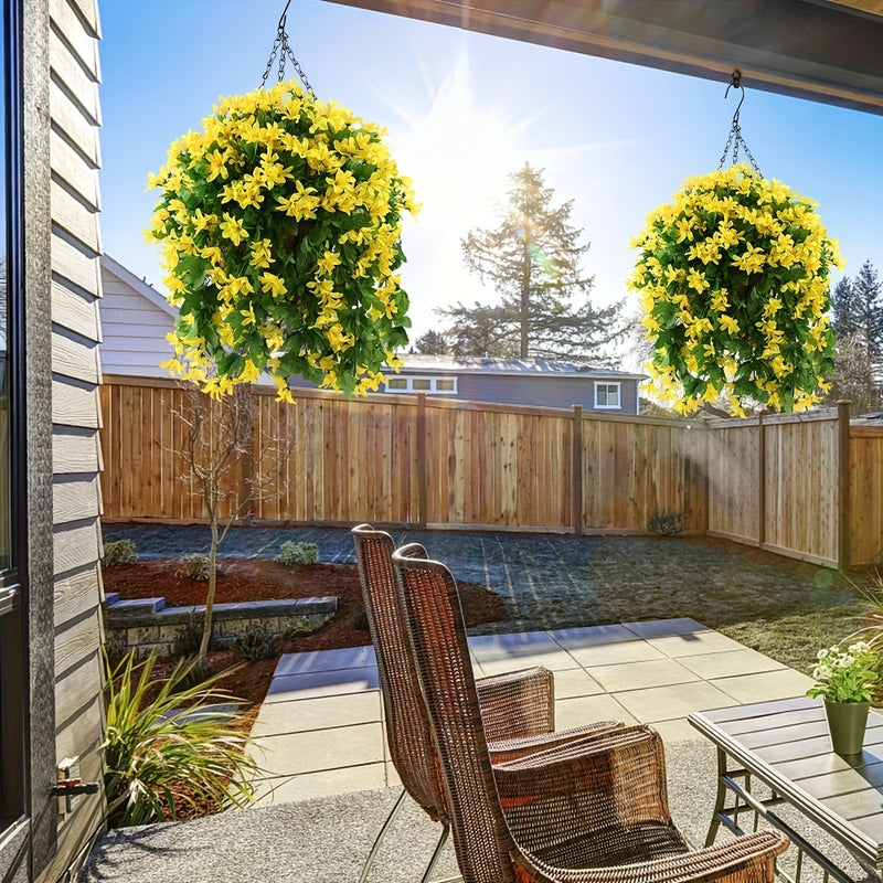 Bulk Artificial Hanging Spring Flowers Garland UV Resistant For Patio Garden Courtyard Wholesale