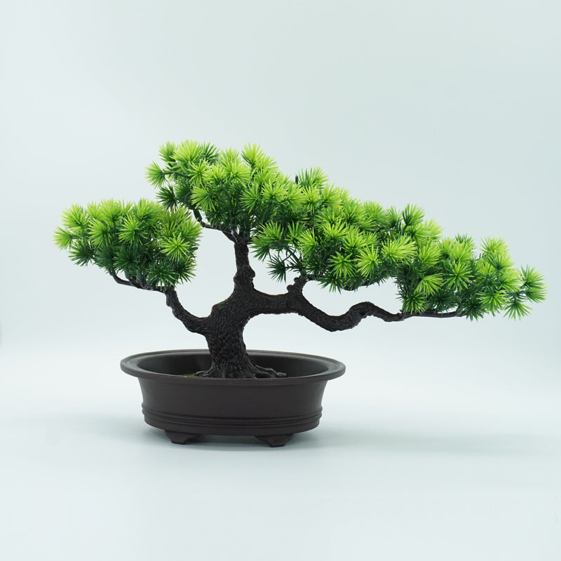 wholesale bonsai trees Clearance Bulk 12 Styles 9 inch Artificial Bonsai Greeting Pine Potted — Artificialmerch