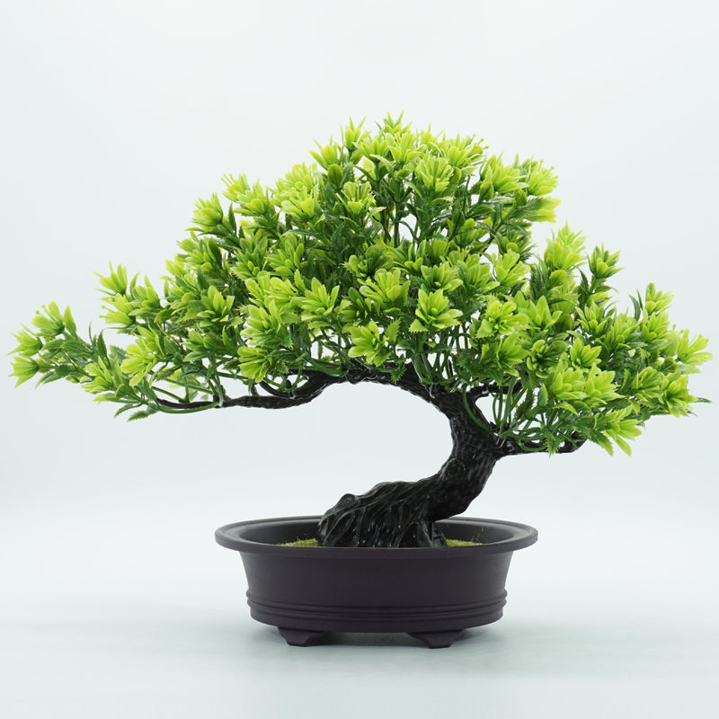 Clearance Bulk 12 Styles 9 inch Artificial Bonsai Greeting Pine Potted Plants Tree Look Flower Ornament Wholesale